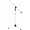 OMNITRONIC mikrofónový statív MS-1W s ramenom biely