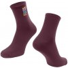 Ponožky FORCE COLOUR krátke, vínové S-M/36-42