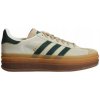 Dámske športové topánky Adidas Gazelle Bold na platforme, krémové, na bežné nosenie