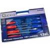 GEKO G30585 Sada úderových šroubováků 12ks, CrV