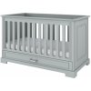 Detská postieľka so šuflíkom Ines neutral grey 70x140