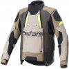 bunda HALO DRYSTAR, ALPINESTARS (khaki/béžová/žlutá fluo, vel. XL)