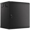 LANBERG RACK CABINET 19” WALL-MOUNT 12U/600X450 FOR SELF-ASSEMBLY WITH METAL DOOR BLACK (FLAT PACK) WF01-6412-00B Lanberg