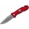Magnum 01MB366 Fire Brigade záchranársky nôž 8,5 cm, červená, G10