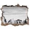 Fototapeta díra na zeď 3D Socha slobody 95x64 cm