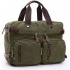 Canvasio plátená taška crossbody Savior Zelená 18L