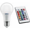 Žiarovka LED 8W, E27, RGB - 3000K, 540lm, 180° (GTV)