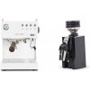 Ascaso Steel DUO PID, White&Wood + Eureka Mignon Zero 65 All Purpose, CR black