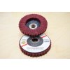 Lamelový leštiaci kotúč 125mm z červeného brúsneho rúna pre uhlové brúsky - skladaný HM-7104