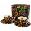 Kory Porcelánové espresso šálky s podšálkou ETNIC 2x90ml (vychutnajte si espresso)