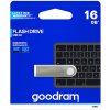 Goodram USB flash disk, USB 2.0, 16GB, UUN2, strieborný, UUN2-0160S0R11, USB A, s pútkom