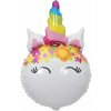 Kvetinový jednorožec fóliový balón - 64 x 41 cm