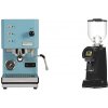 Profitec GO, blue + Eureka Helios 75, black