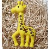 Kidi Love hrýzatko silikón žirafa 10cm yellow