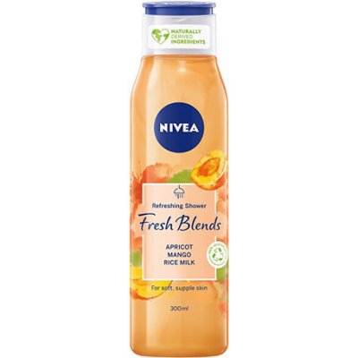 Nivea Fresh Blends Apricot, Mango, Rice Milk Refreshing Shower - Osviežujúci sprchový gél 300 ml