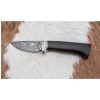 Jiří Čurda Exkluzívny damaškový nôž 8,6 cm dub/ťavia kosť CU0035 + záruka 3 roky zadarmo