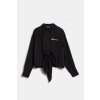 KOŠEĽA KARL LAGERFELD JEANS KLJ WOVEN WRAP SHIRT BLACK