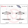 Sada brzdových platničiek, vždy 4 kusy v sade BREMBO P 24 054 (P24054)
