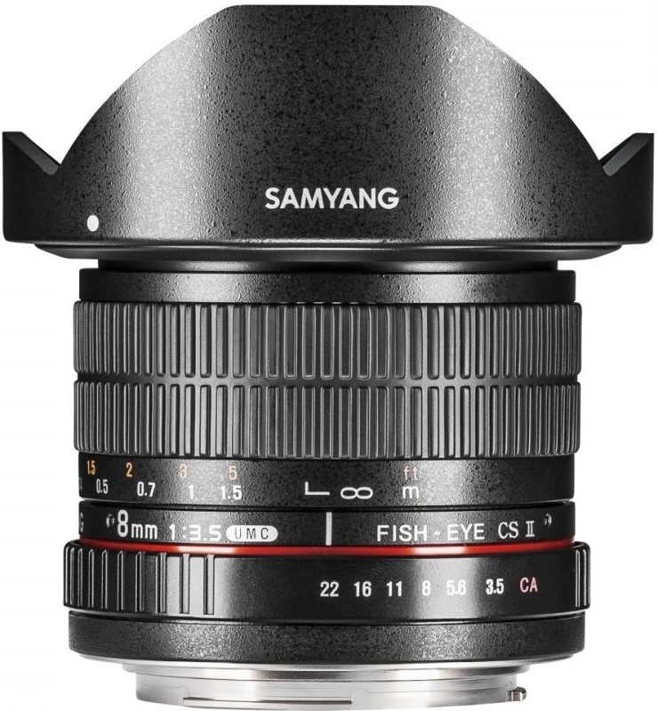 Samyang 8mm f/3.5 Aspherical IF MC Fish-eye CSII Nikon AE