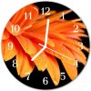 Nástenné sklenené hodiny Gerbera fi 30 cm