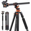 Statív K&F Concept T254A7 230 cm s guľovou hlavicou BH-28L, lomený stĺpik