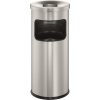 Durable Odpadkový kôš s popolníkom - 17 l, strieborný
