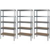 Matabro Regálový systém MB-SH01 900 x 400 x 1800 mm 3 ks