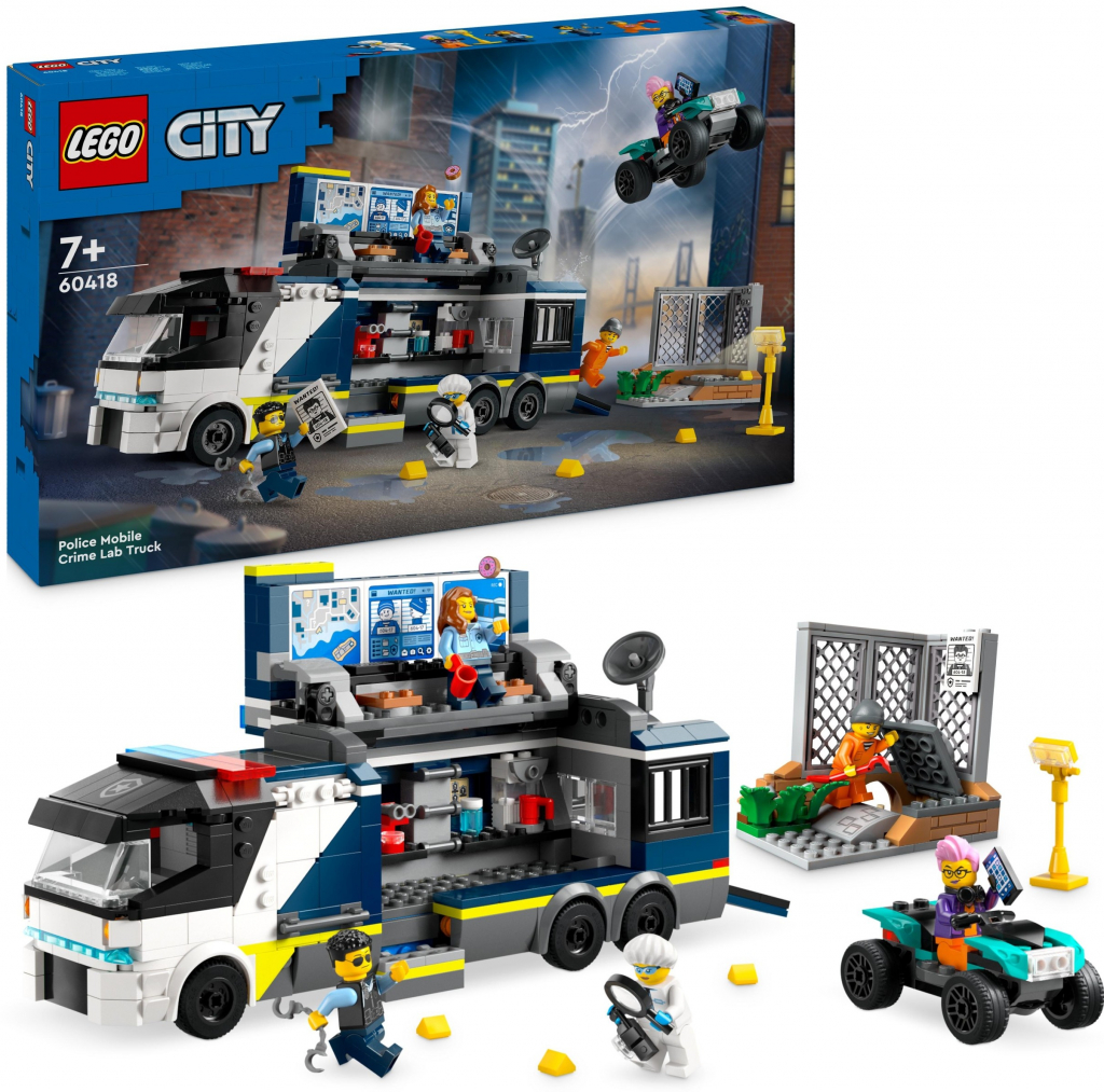 LEGO® City 60418 Mobilné kriminalistické laboratórium policajtov