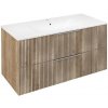 Sapho Cirasa - Umývadlová skrinka 100x52x46 cm, 2 zásuvky, dub Alabama strip CR100-2322