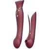 Zalo Queen Pulsewave Vibrator Wine Red