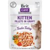 Kapsička BRIT Care Cat Kitten Fillets in Gravy with Tender Turkey - 85 g