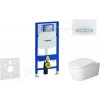 GEBERIT - Duofix Modul na závesné WC s tlačidlom Sigma50, alpská biela + Duravit ME by Starck - WC a doska, Rimless, SoftClose 111.300.00.5 NM8