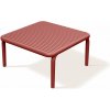 Konferenčný stôl BRENE 795x795x405 - farba: retro červená