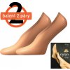 Lady B Nylon 20 DEN Silonové ponožky 2 páry golden