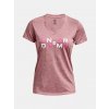 Dámske tričko Under Armour Tech Twist Graphic SSV - Pink