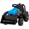 Ramiz Traktor Buldozér G320 pre najmenšie deti Modrý + Pohyblivá lyžica + Melódie + Klaksón + LED svetlá