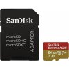 SanDisk Extreme PLUS microSDXC 64GB 200MB/s + ada. SDSQXBU-064G-GN6MA
