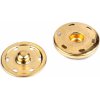 St. gombík kov 30 mm - 5 párov - zlatá svetlá - 3 zlatá svetlá