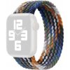 AppleKing nylonový remienok s vrkočovým vzorom pre Apple Watch 42mm / 41mm / 40mm / 38mm - M - tmavý farebný - možnosť vrátiť tovar ZADARMO do 30tich dní