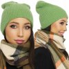 Fashionweek Dámska teplá čiapka s vlnou BEANIE KARR-5 Farba: Zelená