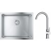 Súprava nerezový drez Grohe K700 31574SD1, kuchynská batéria Oltens Skafta 35206100