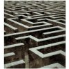 DIMEX | Vliesová fototapeta na stenu 3D labyrint MS-3-0279 | 225 x 250 cm | hnedá, šedá + Vliesová fototapeta na stenu DIMEX 3D labyrint MS30279 v rozmere 225 x 250 cm
