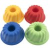 Formičky Bábovky guľatá plast 12x7cm 4 farby 12m+