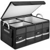 ZahradnyNabytok.org - Organizér do kufra s izoláciou čierny - 60x35x30 cm