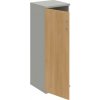 Policová skrinka L Strong, 40x115,2x40 cm, dub/sivá