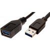 Roline 11.02.8977 USB, USB 3.2 Gen1 (USB 3.0 / USB 3.1 Gen1) USB-A zástrčka, USB-A zásuvka, 0,8m, černý