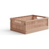 Skladacia prepravka midi Made Crate - blush