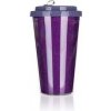 Banquet Hrnček cestovný dvojstenný GLITTERS 500 ml fialový