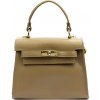 Kožená kabelka Luka béžová KZ2258454