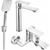 MEXEN/S - Royo R62 Set umývadlové a vaňové batérie s príslušenstvom, chróm 72213R62-00